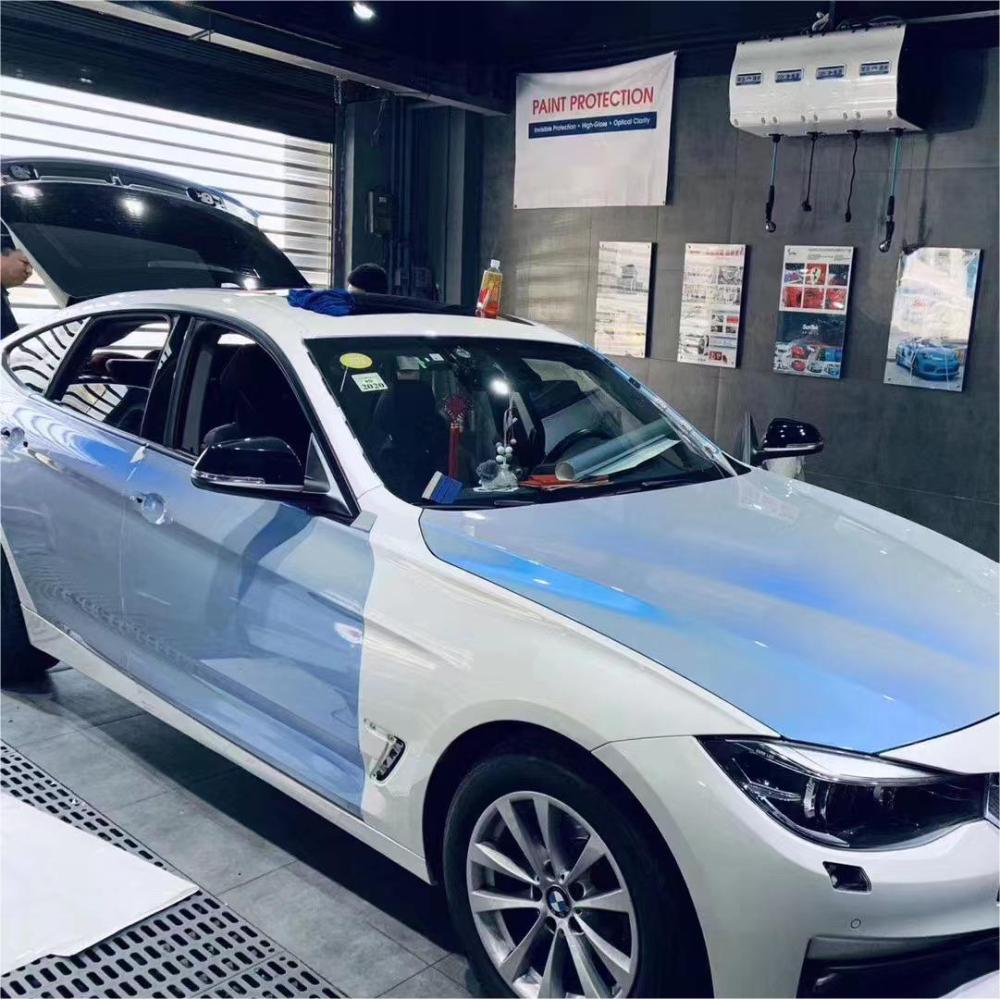 Candy Metallic Dark Gray Blue Car Vinyl Wrap