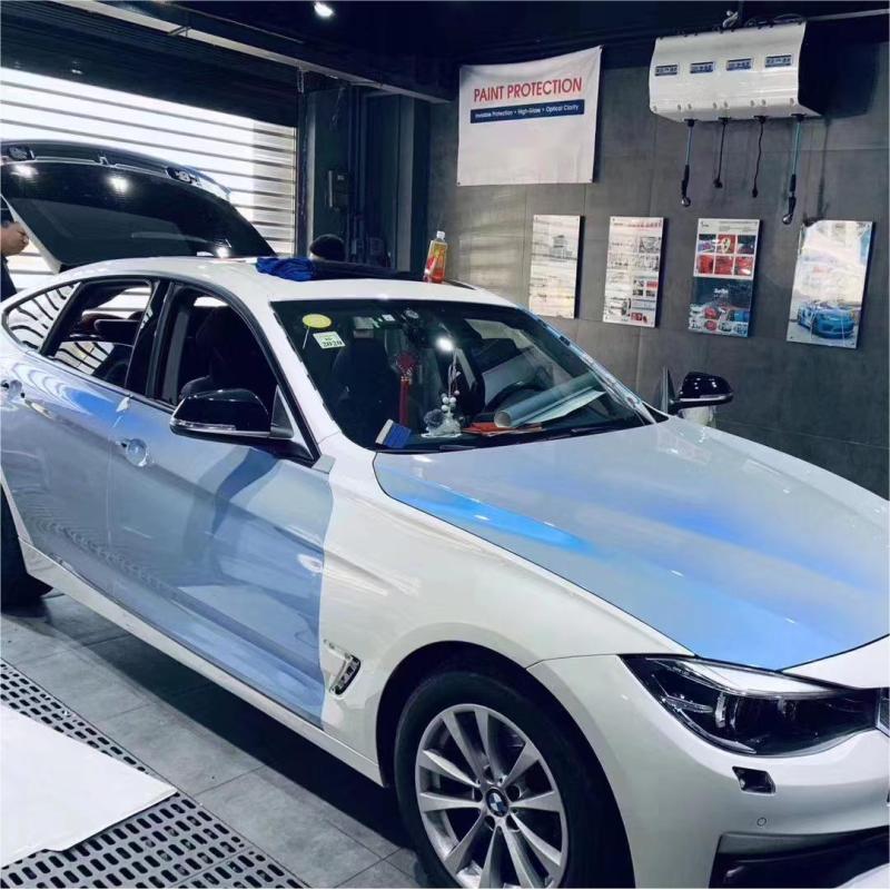 Candy Metallic Dark Gray Blue Car Vinyl Wrap