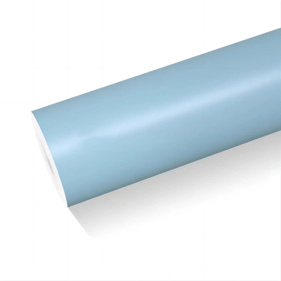 Matte Glacier Blue Car Vinyl Wrap 01