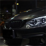 Gloss Metallic Black Car Vinyl Wrap
