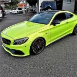 Gloss Liquid Fluorescent Yellow Car Vinyl Wrap