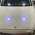 Glitter Metallic Diamond Blue White Car Vinyl Wrap