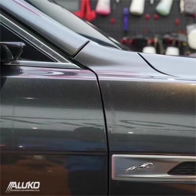 Aluko Gloss Metallic Graphite Gray Vinyl Wrap Car Wrap