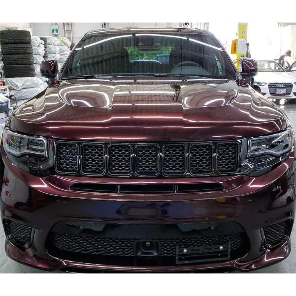 Gloss Metallic Wine Red Car Vinyl Wrap