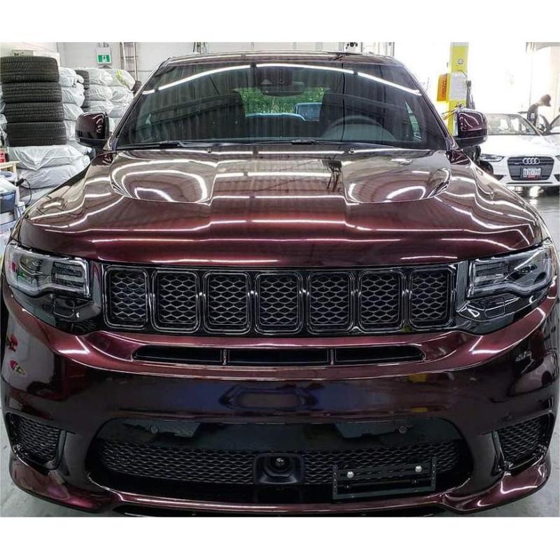 Gloss Metallic Wine Red Car Vinyl Wrap