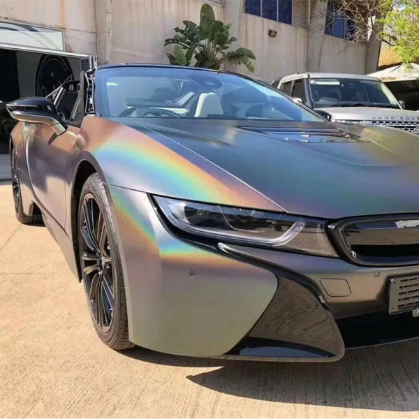 Rainbow Metallic Majestic Gray Vinyl Wrap Car Wrap
