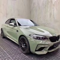 Super Gloss Khaki Gray Car Wrap