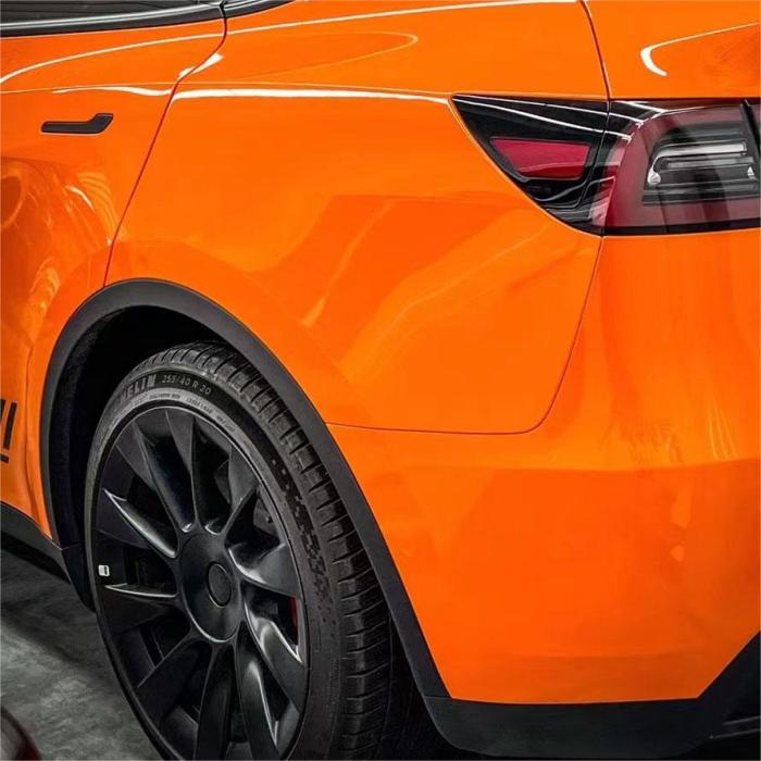 Super Gloss Orange Car Wrap