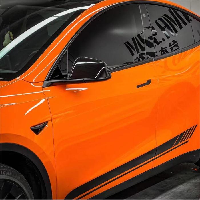 Super Gloss Orange Car Wrap
