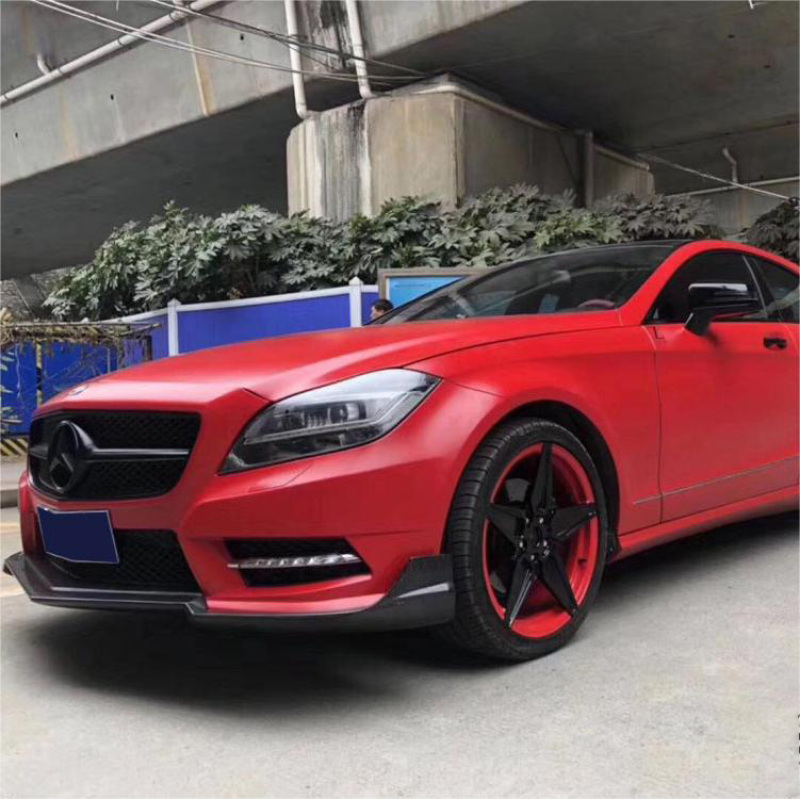 Matte Metallic Red Car Vinyl Wrap