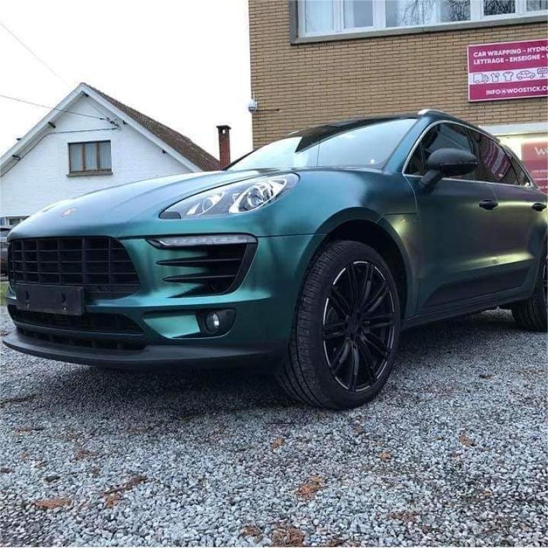 Pure Metal Dark Green Car Vinyl Wrap