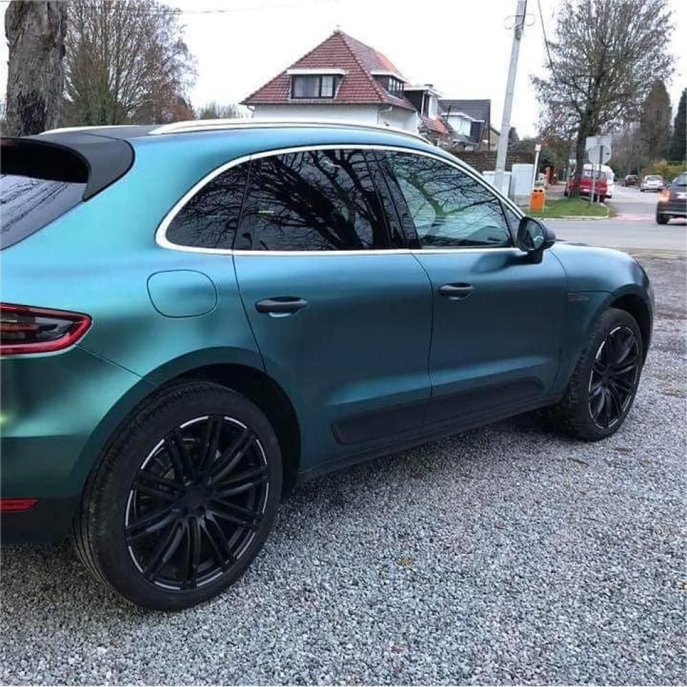 Pure Metal Dark Green Car Vinyl Wrap