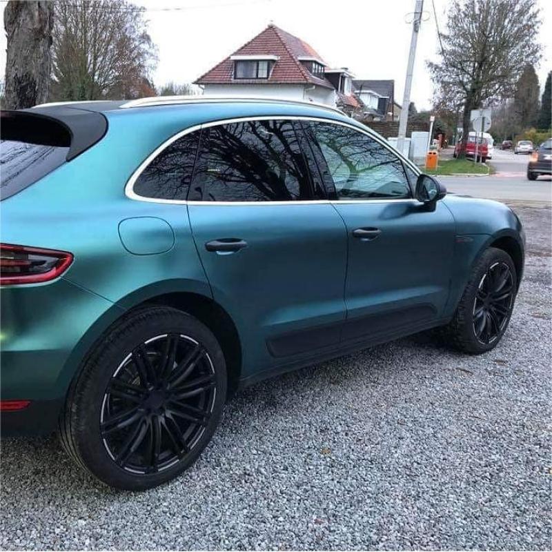 Pure Metal Dark Green Car Vinyl Wrap