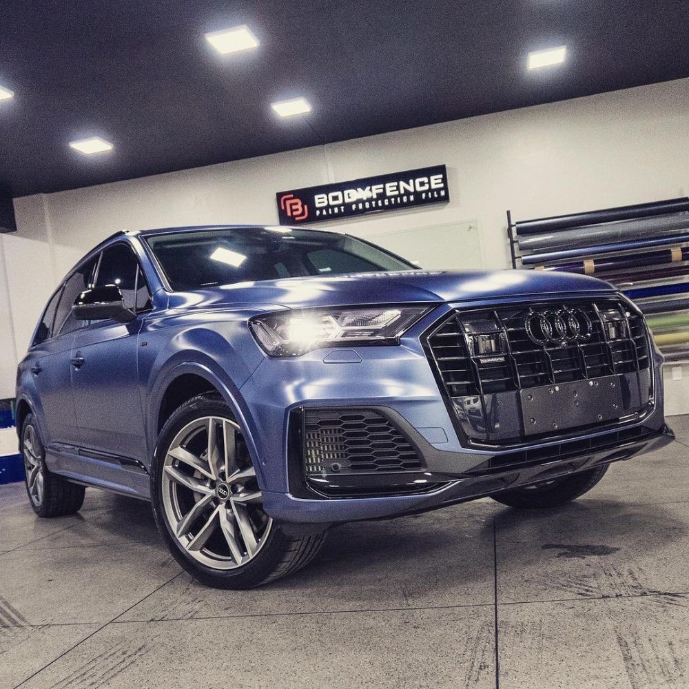 Matte Metallic Oxford Blue Car Vinyl Wrap