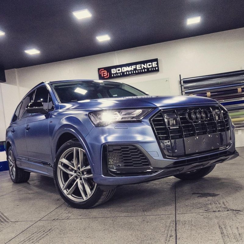 Matte Metallic Oxford Blue Car Vinyl Wrap