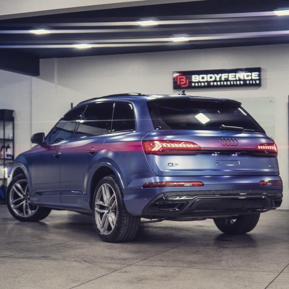 Matte Metallic Oxford Blue Car Vinyl Wrap