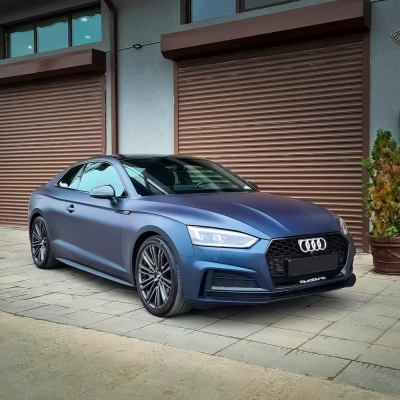 Matte Metallic Oxford Blue Car Vinyl Wrap 02