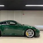 High Gloss Vintage Racing Green Car Vinyl Wrap