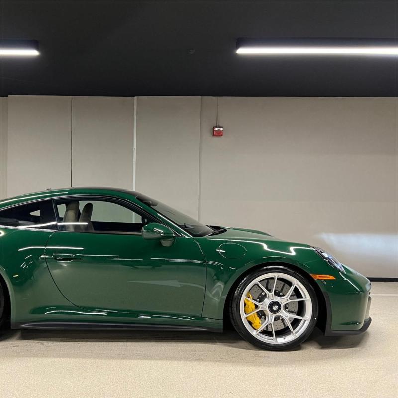 High Gloss Vintage Racing Green Car Vinyl Wrap