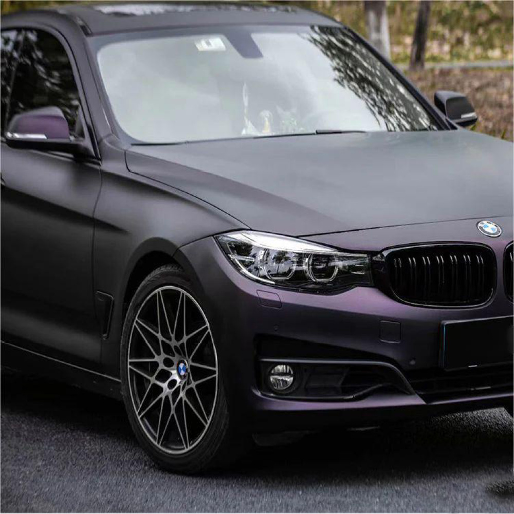 Matte Dark Purple Vinyl Wrap Car Wrap