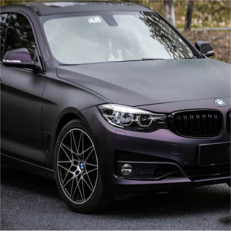 Matte Dark Purple Vinyl Wrap Car Wrap