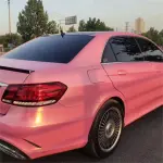 Matte Diamond Gold Pink Car Vinyl Wrap