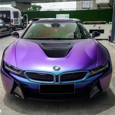 Aluko Matte Diamond Purple Blue Car Wrap 