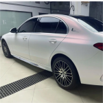 Matte White Red Car Vinyl Wrap