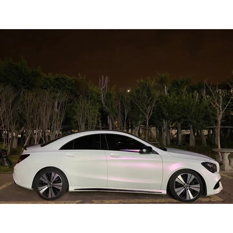 Matte White Red Car Vinyl Wrap