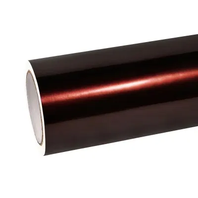 PET Gloss Shifting Red to Black Car Vinyl Wrap 01