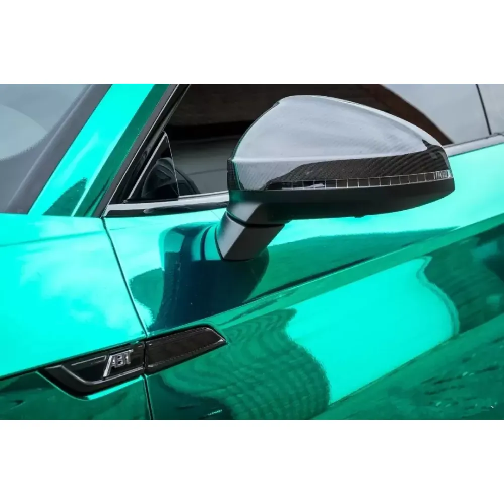 Chrome Mirror Mint Car Vinyl Wrap (Non-Stretchable)