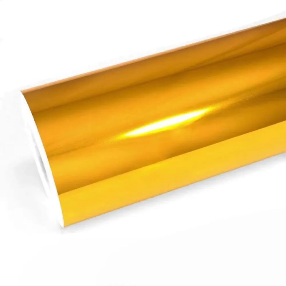 Chrome Mirror Gold Car Vinyl Wrap