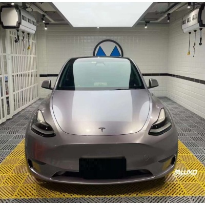 Aluko Gloss Metallic Titanium Gray Vinyl Wrap Car Wrap