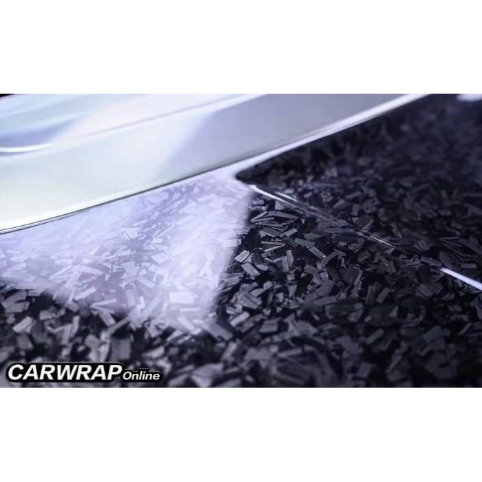 Gloss Black Forged Carbon Car Wrap