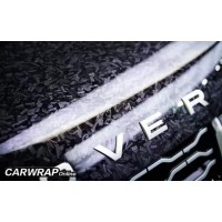 Gloss Black Forged Carbon Car Wrap