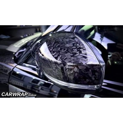 Gloss Black Forged Carbon Car Wrap