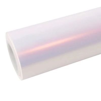  Gloss Metallic Pink to White Car Vinyl Wrap  01