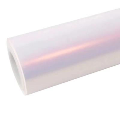 Gloss Metallic Pink to White Car Vinyl Wrap  02