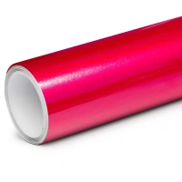 Aluko Super Gloss Metallic Rose Red Vinyl Wrap Car Wrap