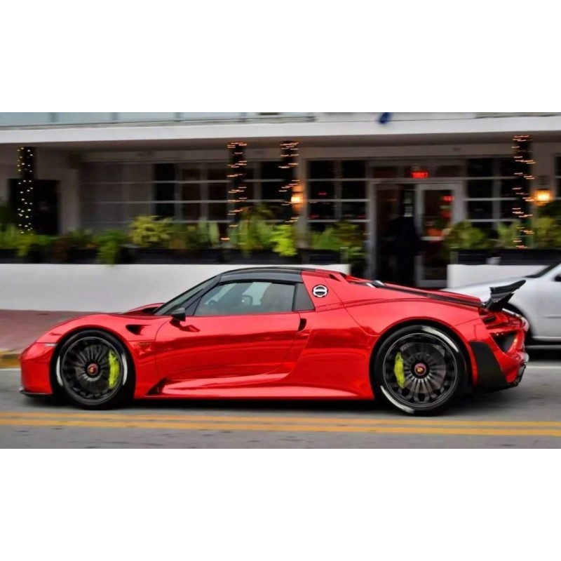 Gloss Red Mirror Chrome Car Vinyl Wrap