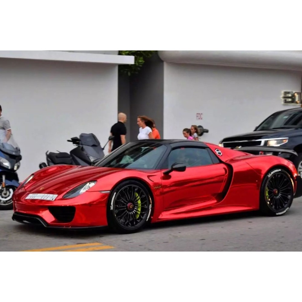 Gloss Red Mirror Chrome Car Vinyl Wrap