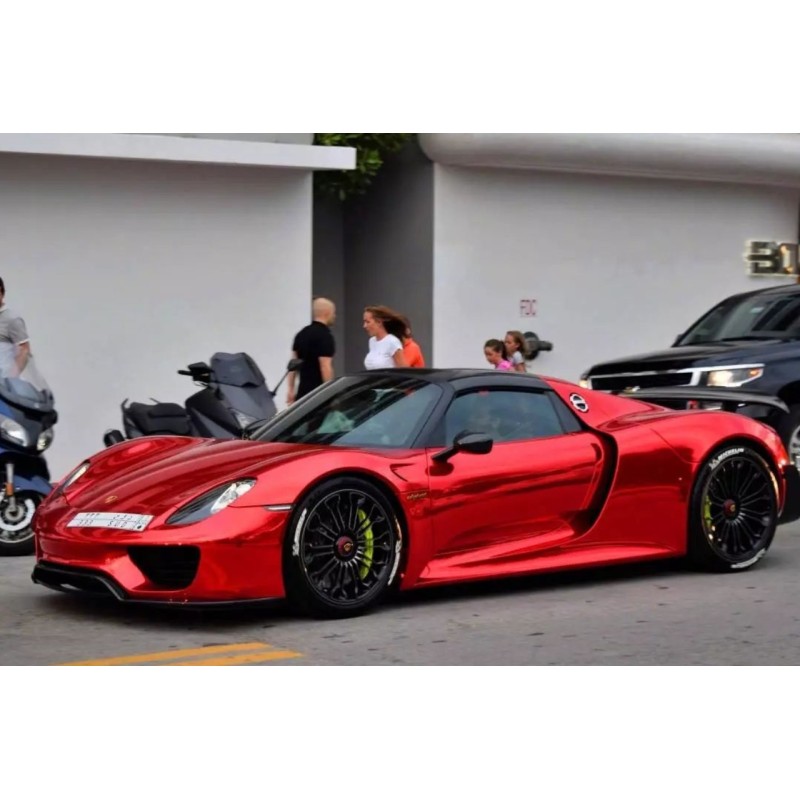 Gloss Red Mirror Chrome Car Vinyl Wrap
