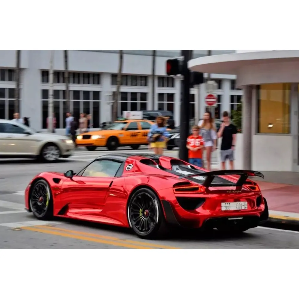 Gloss Red Mirror Chrome Car Vinyl Wrap