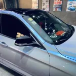 Gloss Diamond Gray Blue Car Vinyl Wrap