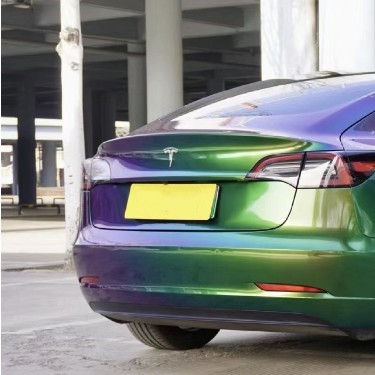 Gloss Metallic Green Galaxy Car Vinyl Wrap