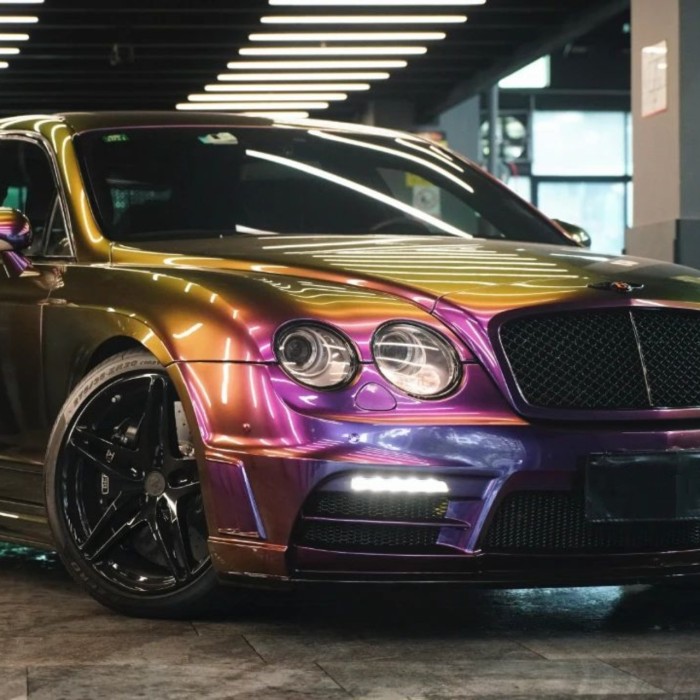  Gloss Shifting Green Purple Car Wrap