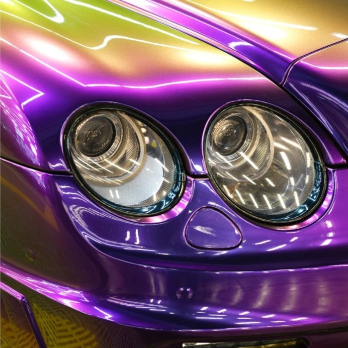 Quality Gloss Shifting Green Purple Car Wrap For Sale