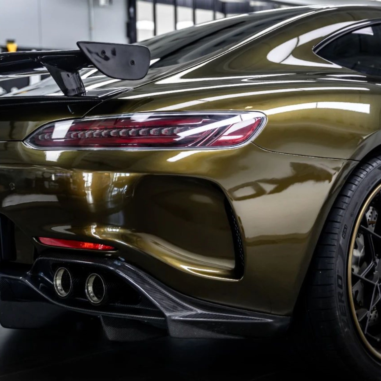 Gloss Metallic Midnight Gold Car Vinyl Wrap