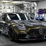 Gloss Metallic Midnight Gold Car Vinyl Wrap