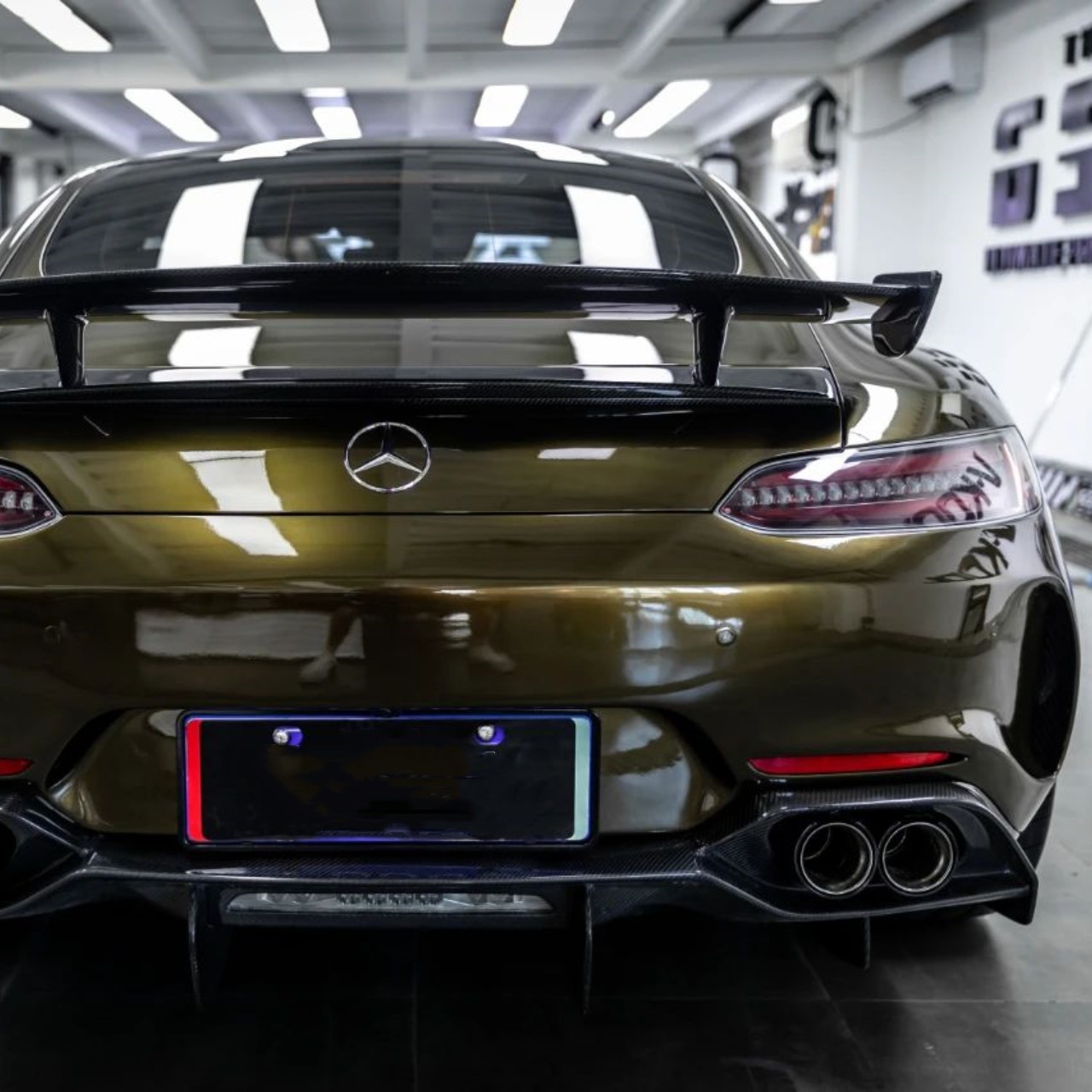 Gloss Metallic Midnight Gold Car Vinyl Wrap